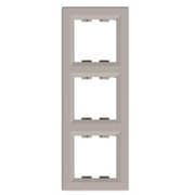 Рамка 3 місцева вертикальна Asfora Бронза