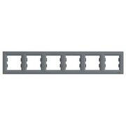 Рамка 6 місцева Asfora Сталь