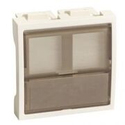 Лицьова палата Ultra 2мод 2xKeystone для кабель-каналу білий