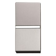 Перехресний одноклавішний вимикач сх.7 1-мод. срібло Zenit