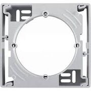 Коробка для внешнего монтажа одинарная алюминий Asfora