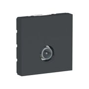 Розетка TV один 2 модуля антрацитац Unica New