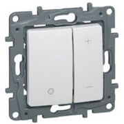 672218 Светорегулятор нажимной 20-400Вт Etika (белый) Легранд 