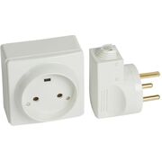 Quteo Розетка 32А 2К+З зі шторками + Вилка 32А 2К+З, Білий 400V AC 32А IP20 IK02 2х6мм2 для електрпропліти Legrand 782222