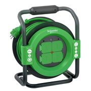 Подовжувач на котушці, 4 роз., 25 м, кабель 3х1,5 мм2, IP44 Thorsman Compact