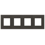 N2274 CF Рамка 4-местна (скло графіт), Zenit Niessen ABB