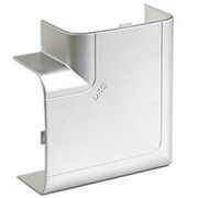 Угол плоский 90х50мм со встроенным разделителем цвет Серый металлик In-liner Aero ДКС