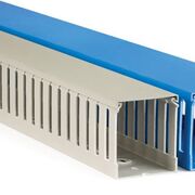 Кабель-канал перфорированный короб T1 40x60 шаг 20мм перф. 8мм L=2м Серый  QUADRO  ДКС