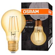 Светодиодная лампа 1906 LCL A55 6.5W/824 230V FIL GD E27 OSRAM