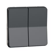 Механізм кнопкового вимикача для керування жалюзі IP55, чорний, Mureva Styl Schneider Electric