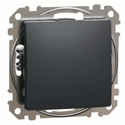 Вимикач 1-кл. (сх.1), Sedna Design (чорний)