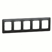 Рамка 5-местная, Sedna Design (Черный)