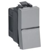 Кнопка N2104.7 PL 1 модуль Одинарна кнопка 1P 1NO 0NC 1CO Срібло - Zenit АВВ 2CLA210470N1301