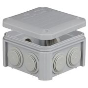 IB401 Коробка распределительная 90х90х52мм накладная самозатух. полипропилен 850 С IP55 UNIKA PLANK Electrotechnic