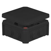 IB601 Коробка распределительная 114х114х57мм накладная черная самозатух. полипропилен 850 С IP55 UNIKA PLANK Electrotechnic