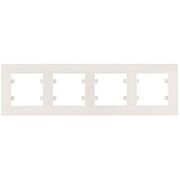 Рамка 4X горизонтальна, Lumina-Intens, біла Hager WL5740