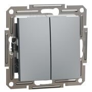 Кнопка 2-клавишная Asfora (сталь) Schneider Electric EPH1100162