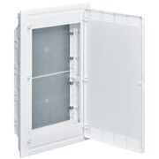 Щит 4-рядний для ММ-обладнання, в/у, білі пластикові перфоровані двері, GOLF