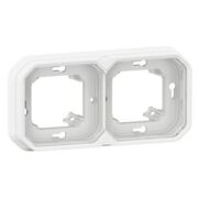 Рамка-супорт 2-постовая горизонтальная/вертикальная , цвет Белый ЕІВ PLEXO IP55 NEW Legrand