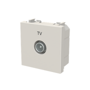 N2250.7 DN Розетка TV индивидуальная, 2 модуля , Zenit (дюна)