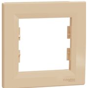 Рамка 1-постовая одинарная Кремовый Asfora Schneider Electric EPH5800123