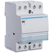 Контактор 25A 4 полюси 3НО+1НЗ [Uc] 230В [Ue] 400 V AC 2-модульний Hager