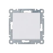 Кнопка 1-клавишная Lumina, белый, 10АХ/230В