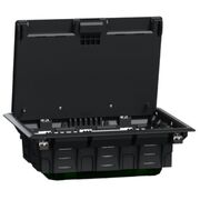 Напольный US+ люк пластиковый 8 модулей размер L на 8х45 (8 постов или 16 модулей) IP20 Unica System+ Schneider Electric