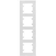 Рамка 4X вертикальна, Lumina-Intens, біла Hager WL5640