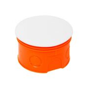 Распределительная коробка 80х50 IP20 внутренняя под кирпич круглая с крышкой SMARTBOX PLANK Electrotechnic