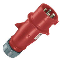 Штекер 32A 4P 6H 400V IP44 кабельный Mennekes : інтернет-магазин Elmar Україна