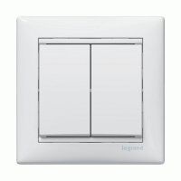 Двухклавишный выключатель Valena (белый) : інтернет-магазин Elmar Україна