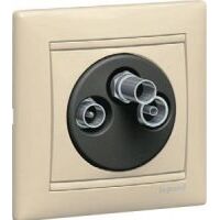 Розетка телевізійна TV+FM+SAT індивідуальна 2400МГц 1 5Дб Valena слонова кістка : інтернет-магазин Elmar Україна