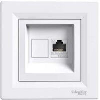 Компьютерная розетка RJ45 кат. 5e 125 МГц без экрана (белый) Asfora : інтернет-магазин Elmar Україна