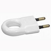 Вилка электрическая 6 А 2-контактная белая Legrand : інтернет-магазин Elmar Україна