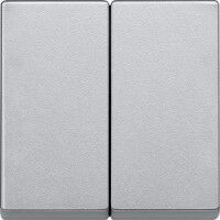 Клавиша для выключателя 2-кл., Merten System M (алюміній) Schneider Electric : інтернет-магазин Elmar Україна