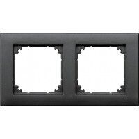 Merten M-Plan Рамка на 2 пост, антрацит Термопласт Schneider Electric : інтернет-магазин Elmar Україна