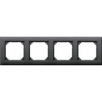 Merten M-Plan Рамка на 4 пост, антрацит Термопласт Schneider Electric : інтернет-магазин Elmar Україна