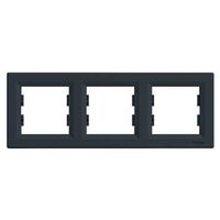 Рамка 3 местная Asfora Антрацит : інтернет-магазин Elmar Україна