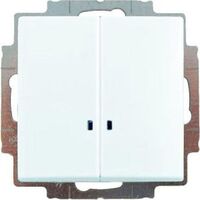 2006/5 UCGL-94-507 Выключатель 2-клавишный (сх. 5) с подсветкой Basic 55 цвет-белый ABB : інтернет-магазин Elmar Україна