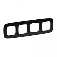 Рамка 4 поста Матовый черный Valena Allure : інтернет-магазин Elmar Україна