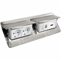 Лючок для стола 8 мод. IP40 алюміній : інтернет-магазин Elmar Україна