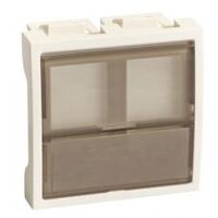 Лицевая палата Ultra 2мод 2xKeystone для кабель-канала белый : інтернет-магазин Elmar Україна