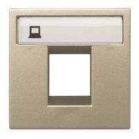 Накладка комунікаційної розетки одинарної 2-мод. шампань Zenit : інтернет-магазин Elmar Україна