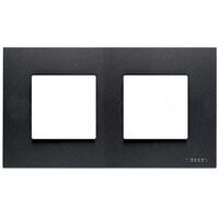 Рамка 2 поста антрацит Zenit : інтернет-магазин Elmar Україна