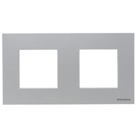 N2272 PL Рамка 2 поста серебро Zenit : інтернет-магазин Elmar Україна