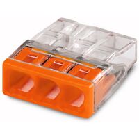 Клемма строительно-монтажная на 3 провода 0.5-2.5 мм2 /24А WAGO : інтернет-магазин Elmar Україна