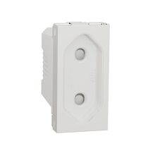 Розетка без з/к с защитными шторками 16А винтовой зажим 1 м белый Unica New : інтернет-магазин Elmar Україна