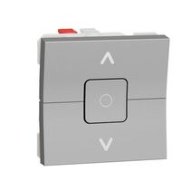 Выключатель для жалюзи 2-клавишный схема 4 6А 2 м алюминий Unica New : інтернет-магазин Elmar Україна