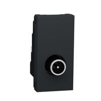 Розетка TV один 1 модуль антрацит Unica New : інтернет-магазин Elmar Україна